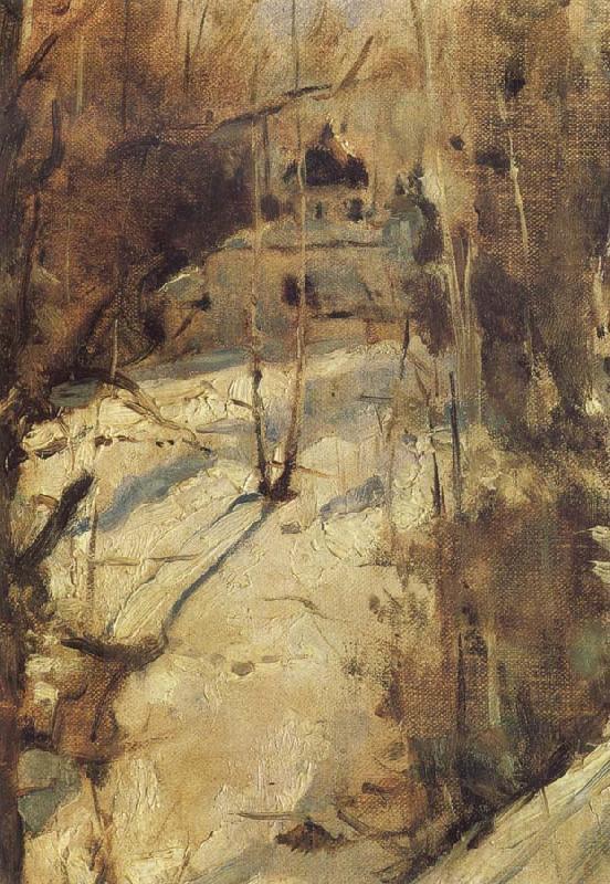 Valentin Serov Winter in Abramtsevo,The Church,Study china oil painting image